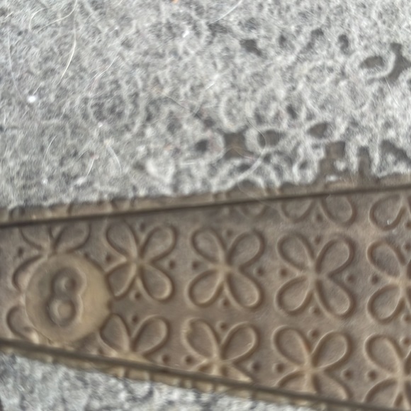 American Eagle flats open toe slip on navy blue fabric bows women size 8 - Picture 10 of 10